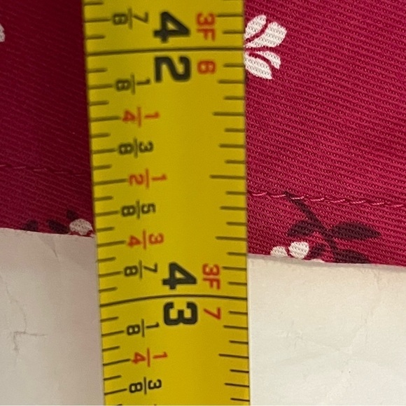 Draper James Cranberry W/White Floral Print CottageCore Boho Wrap Midi Dress NWT - Picture 13 of 13